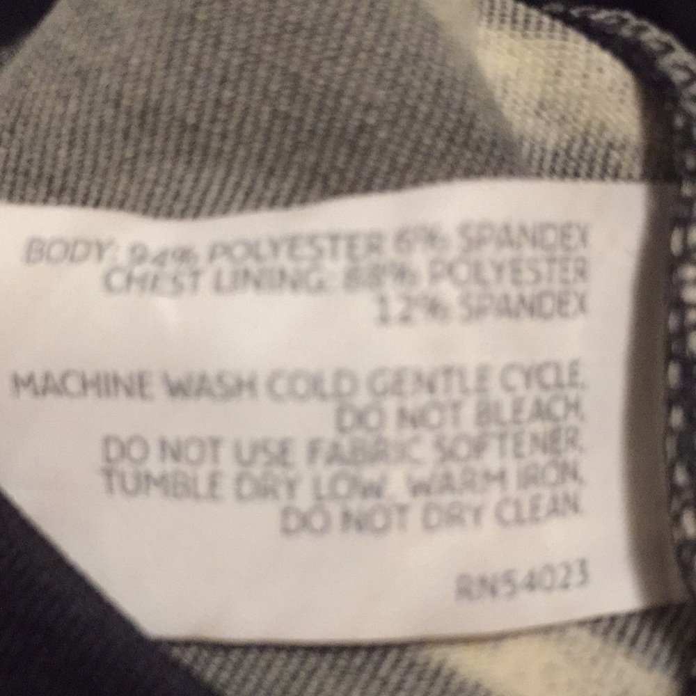 Old Navy Black & Grey Striped Workout Tank With Built-In Bra - Picture 7 of 7